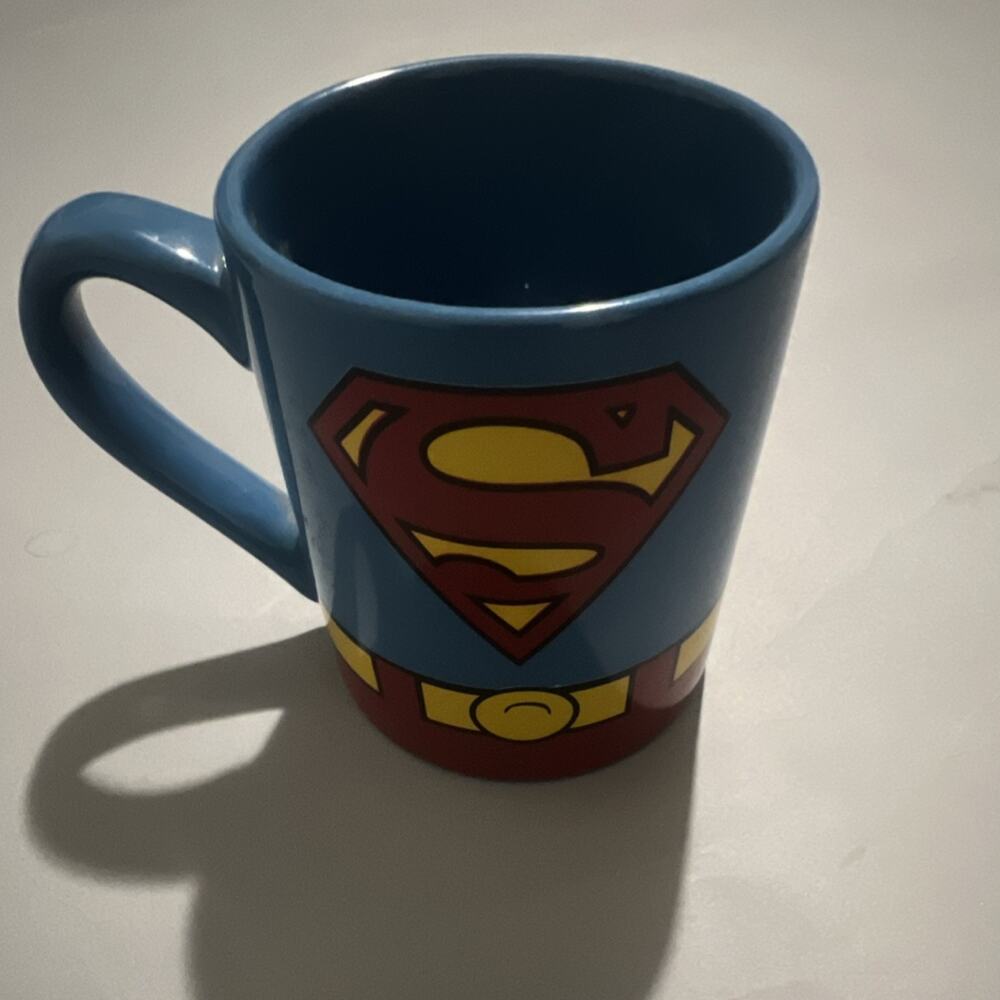 Silver Buffalo Superman DC Comics Ceramic Mug Blue Red Microwave Dishwasher Safe